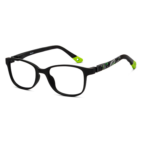 Hooper Black Full Rim Rectangle Size: 5-8 yrs