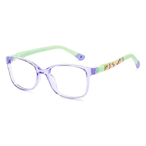 Hooper Purple Transparent Full Rim Cat Eye Size: 8-12 yrs