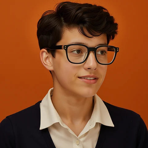 Hooper Black Full Rim Rectangle LK E18467