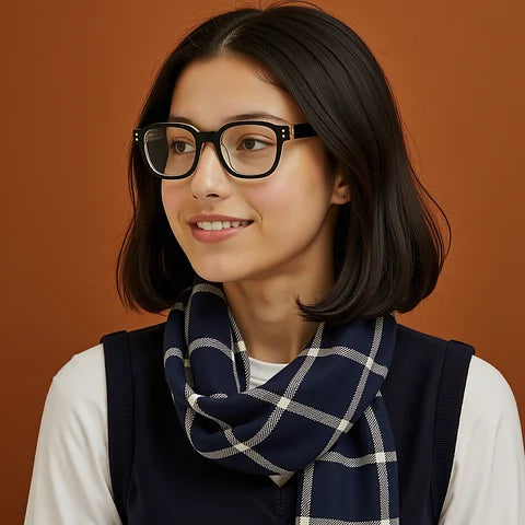 Hooper Black Full Rim Rectangle LK E18467