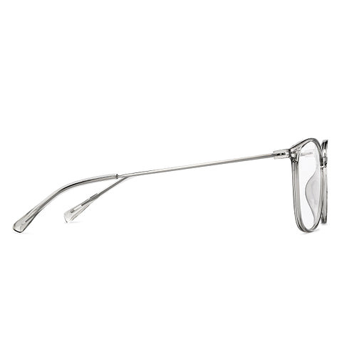 Grey Transparent Full Rim Round LA E13068