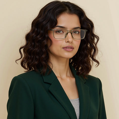 Grey Full Rim Rectangle LA E14363