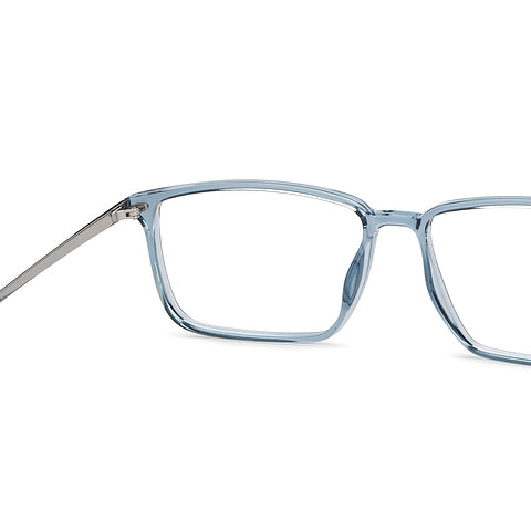 LK Blue Transparent Full Rim Rectangle LA E16643