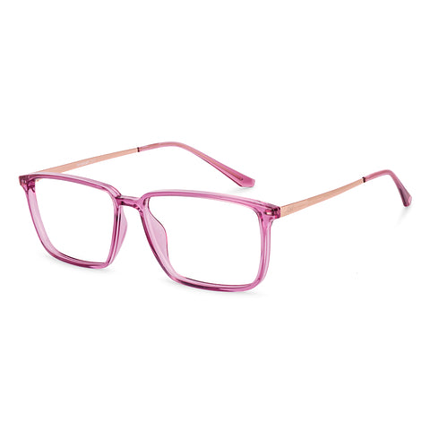 L K Pink Full Rim Rectangle LA E16643